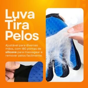 Kit Higiene Pet 03 Refil Rolo de Sacos de lixo Pet Cata Caca + 03 Porta Saquinhos, formato Osso + Emoji Cocô + Lanterna LED p/passeio noturno + Luva Escova p/Remover tirar Pelos de Cães Gatos GRÁTIS - Imagem 4